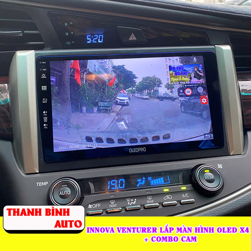 Toyota Innova Venturer lắp màn hình Oled X4 + Combo Cam Thanh Bình Auto
