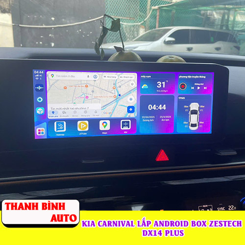 Kia Carnival lắp Android Box Zestech DX14 Plus Thanh Bình Auto