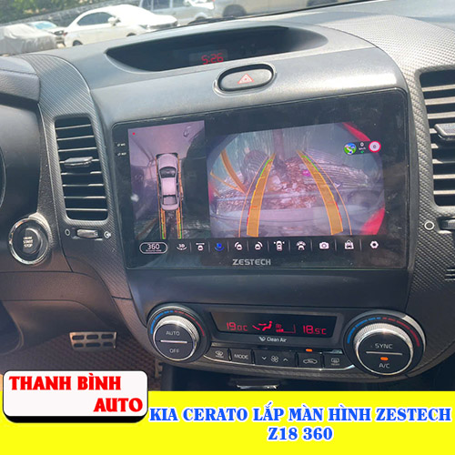 Kia Cerato lắp màn hình Zestech Z18 360 Thanh Bình Auto