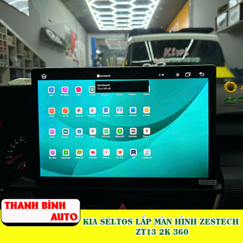 Kia Seltos lắp màn hình Zestech ZT13 2K 360 Thanh Bình Auto
