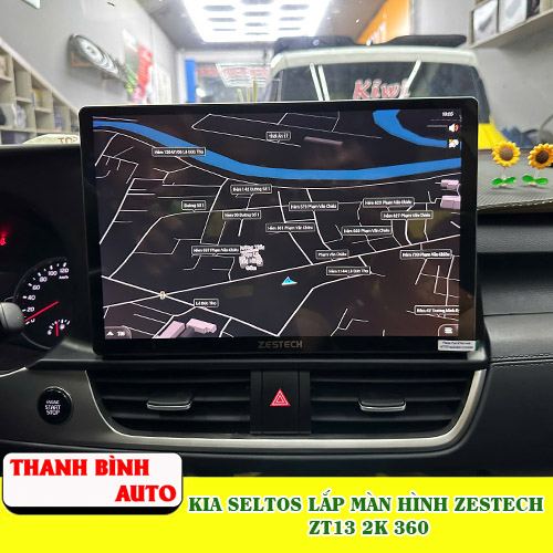 Kia Seltos lắp màn hình Zestech ZT13 2K 360 Thanh Bình Auto