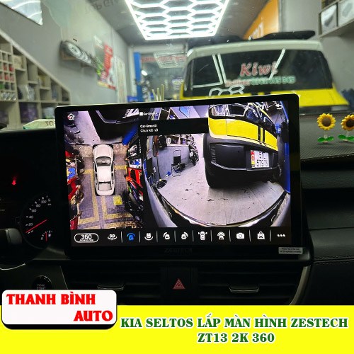 Kia Seltos lắp màn hình Zestech ZT13 2K 360 Thanh Bình Auto