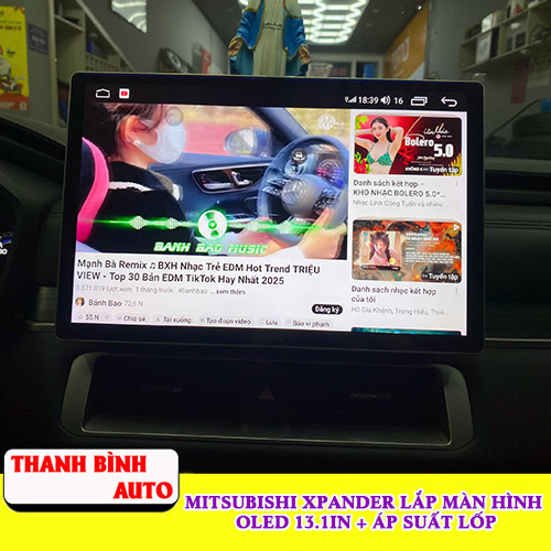Mitsubishi Xpander lắp màn hình Oled 13inch Cam 360 + Cảm biến áp suất lốp Thanh Bình Auto