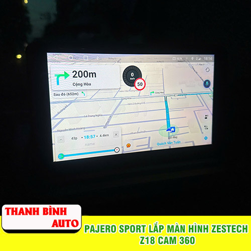 Mitsubishi Pajero Sport lắp màn hình Zestech Z18 360 Thanh Bình Auto