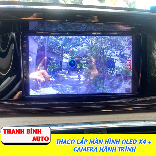 Thaco lắp màn hình Oled X4 + Camera hành trình Thanh Bình Auto