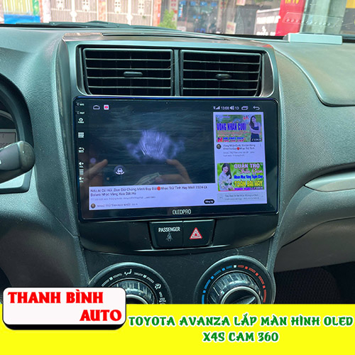 toyota avanza lap man hinh oled x4s 360 thanh binh auto4