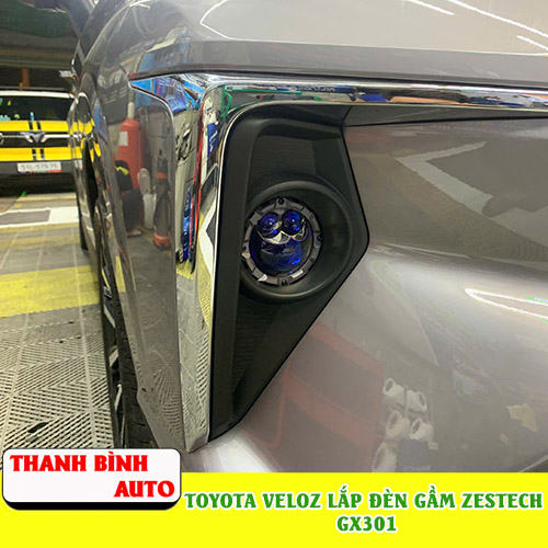 Toyota Veloz lắp đèn bi gầm Zestech GX301 Thanh Bình Auto