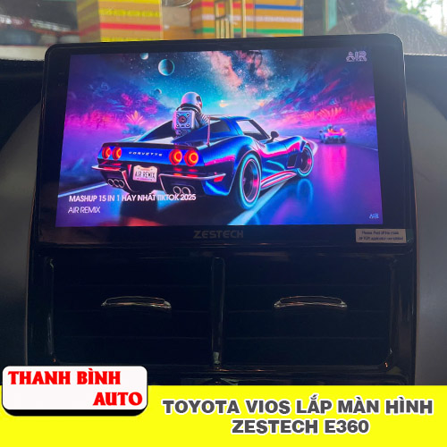 Toyota Vios lắp màn hình Zestech E360 Thanh Bình Auto