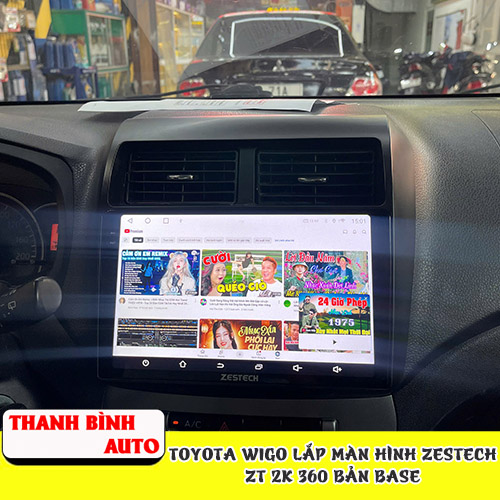 Toyota Wigo lắp màn hình Zestech ZT 2K 360 Bản Base Thanh Bình Auto