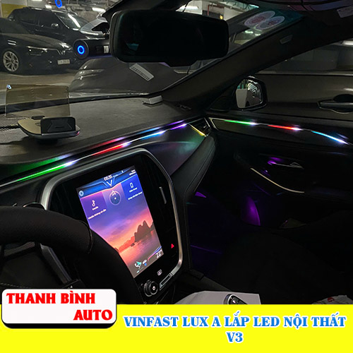 VinFast Lux A lắp led nội thất V3 Thanh Bình Auto