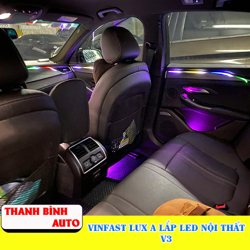 VinFast Lux A lắp led nội thất V3 Thanh Bình Auto