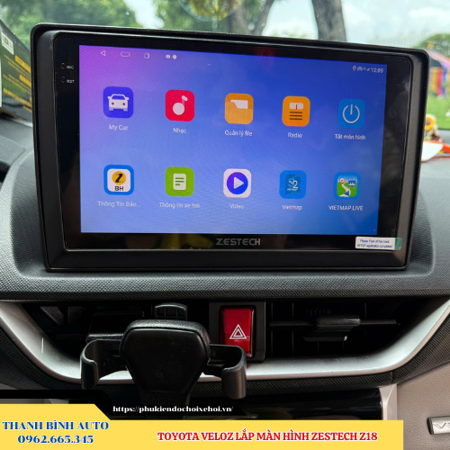 Toyota Veloz gắn màn hình Zestech Z18 Thanh Bình Auto