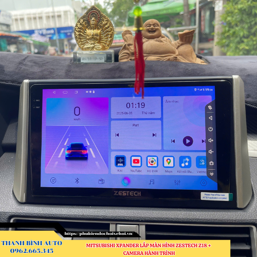 Mitsubishi Xpander lắp màn hình Zestech Z18 + Camera hành trình Thanh Bình Auto