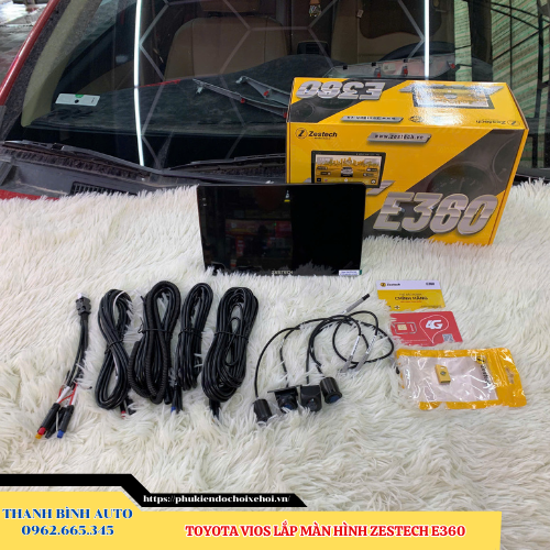 Màn hình Zestech E360 lắp cho Toyota Vios Thanh Bình Auto