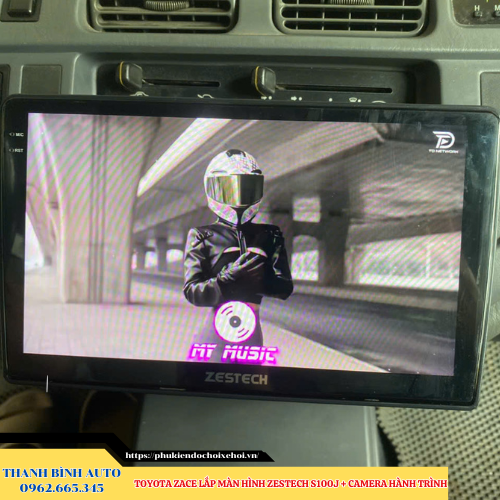 Toyota Zace lắp màn hình Zestech S100J + Camera hành trình Thanh Bình Auto