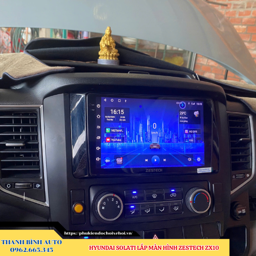 Hyundai Solati lắp màn hình Zestech ZX10 Thanh Bình Auto