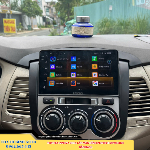 Toyota Innova 2014 lắp màn hình Zestech ZT 2K 360 bản Base Thanh Bình Auto