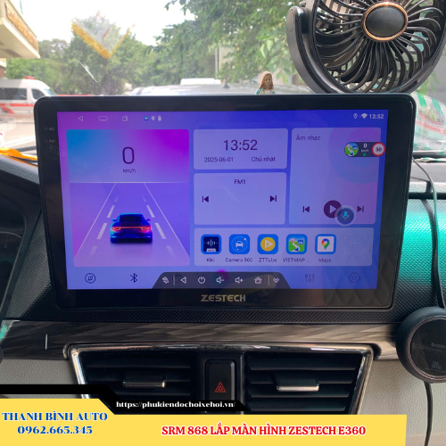SRM 686 lắp màn hình Zestech E360 Thanh Bình Auto