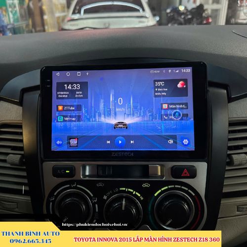 Toyota Innova 2015 - 2019 lắp màn hình Zestech Z18 360 Thanh Bình Auto