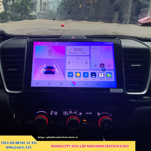 Honda City 2021 lên màn hình Zestech E360 Thanh Bình Auto