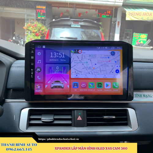 Mitsubishi Xpander lên màn hình Oled X4S Cam 360 Thanh Bình Auto