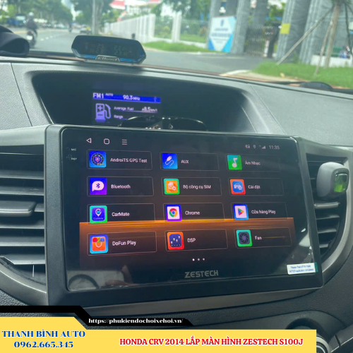 Honda CRV 2014 - 2019 lắp màn hình Zestech S100J Thanh Bình Auto