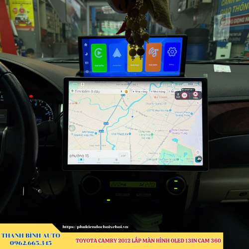 Toyota Camry 2012 - 2018 lắp màn hình Oled 13inch Cam 360 Thanh Bình Auto