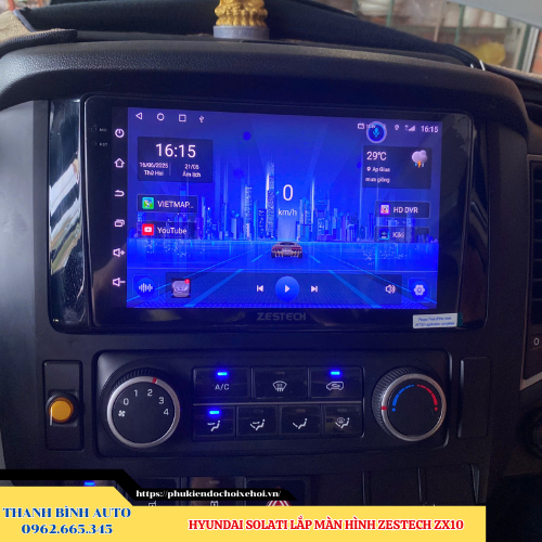 Hyundai Solati lắp màn hình Zestech ZX10 Thanh Bình Auto