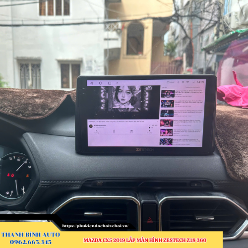 Mazda CX5 2019 - 2024 lên màn hình Zestech Z18 360 Thanh Bình Auto