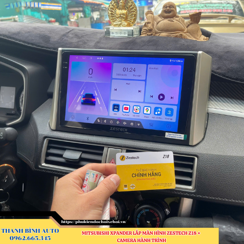 Mitsubishi Xpander lắp màn hình Zestech Z18 + Camera hành trình Thanh Bình Auto
