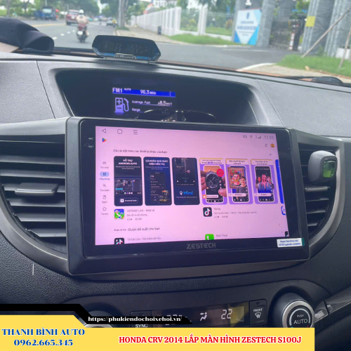 Honda CRV 2014 - 2019 lắp màn hình Zestech S100J Thanh Bình Auto