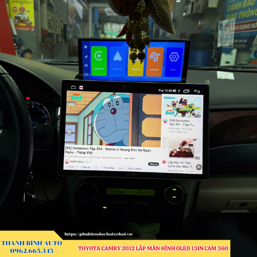 Toyota Camry 2012 - 2018 lắp màn hình Oled 13inch Cam 360 Thanh Bình Auto