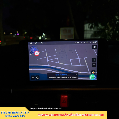 Toyota Wigo 2023 lắp màn hình Zestech Z18 360 Thanh Bình Auto