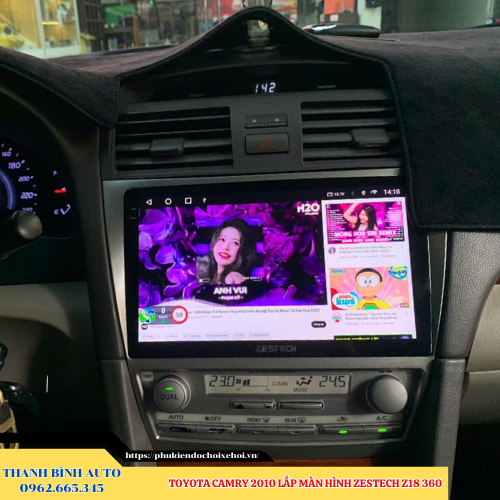 Toyota Camry 2010 - 2018 lắp màn hình Zestech Z18 360 Thanh Bình Auto
