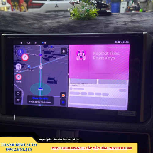 Mitsubishi Xpander lắp màn hình Zestech E360 Thanh Bình Auto