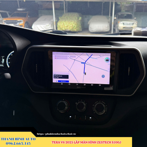 Tera V6 2025 lắp màn hình Zestech S100J Thanh Bình Auto
