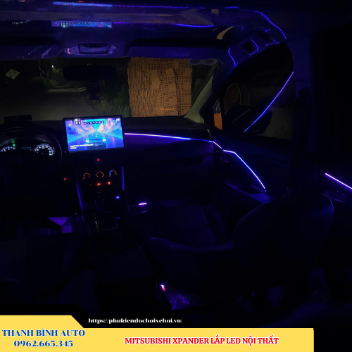 Mitsubishi Xpander lắp Led nội thất Thanh Bình Auto