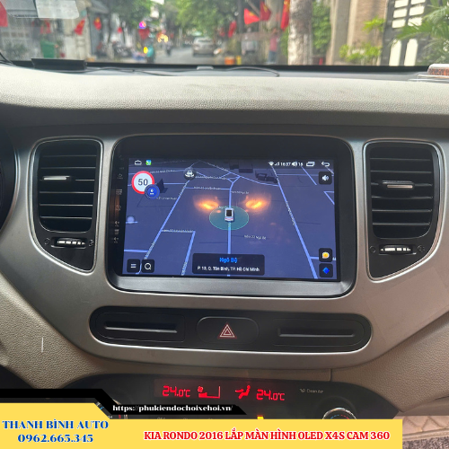 Kia Rondo 2016 lắp màn hình Oled X4S Cam 360 Thanh Bình Auto