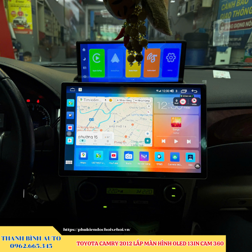Toyota Camry 2012 - 2018 lắp màn hình Oled 13inch Cam 360 Thanh Bình Auto