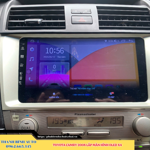 Toyota Camry 2008 - 2017 lên màn hình Oled X4 Thanh Bình Auto