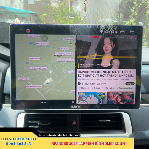 Mitsubishi Xpander 2025 lắp màn hình Oled 13.1inch Thanh Bình Auto