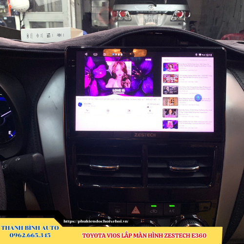 Màn hình Zestech E360 lắp cho Toyota Vios Thanh Bình Auto