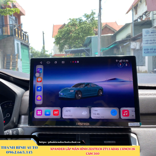 Mitsubishi Xpander lắp màn hình Zestech ZT13 ADAS 13inch 2K Camera 360 Thanh Bình Auto