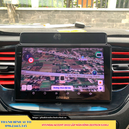 Màn hình Zestech S100J lắp xe Hyundai Accent 2022 Thanh Bình Auto