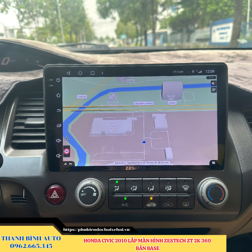 Honda Civic 2010 lắp màn hình Zestech ZT 2K 360 bản Base Thanh Bình Auto