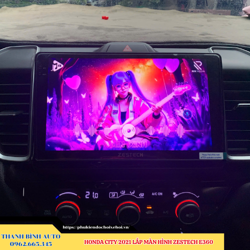 Honda City 2021 lên màn hình Zestech E360 Thanh Bình Auto