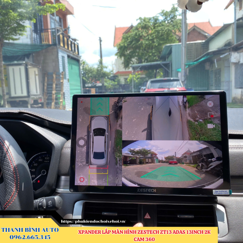 Mitsubishi Xpander lắp màn hình Zestech ZT13 ADAS 13inch 2K Camera 360 Thanh Bình Auto