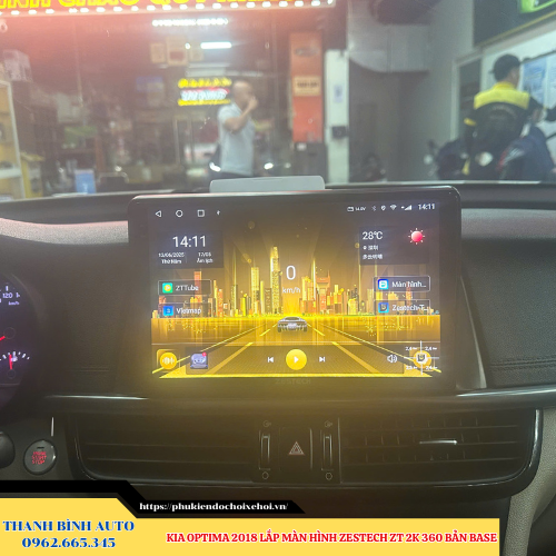 Kia Optima 2018 - 2024 lắp màn hình Zestech ZT 2K 360 Bản Base Thanh Bình Auto