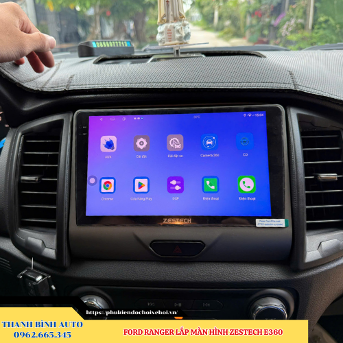 Ford Ranger lên màn hình Zestech E360 Thanh Bình Auto