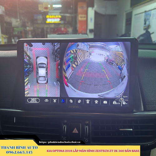 Kia Optima 2018 - 2024 lắp màn hình Zestech ZT 2K 360 Bản Base Thanh Bình Auto